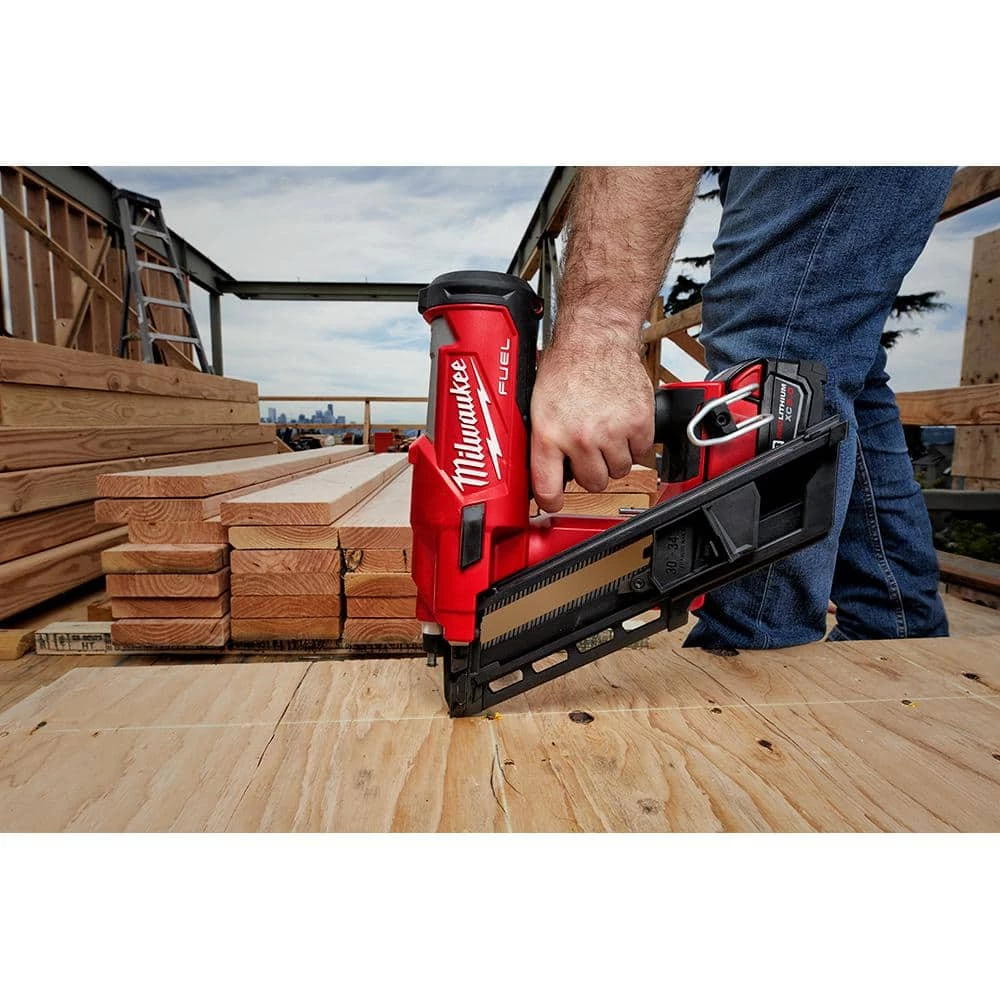 Milwaukee M18 FUEL 3-1/2 in. 18-Volt 30-Degree Lithium-Ion Brushless Cordless Framing Nailer (Tool-Only) 11 Milwaukee M18 FUEL 3-1/2 in. 18-Volt 30-Degree Lithium-Ion Brushless Cordless Framing Nailer (Tool-Only) - Image 11
