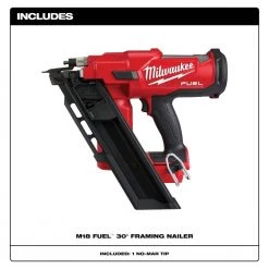 Milwaukee M18 FUEL 3-1/2 in. 18-Volt 30-Degree Lithium-Ion Brushless Cordless Framing Nailer (Tool-Only) 18 Milwaukee M18 FUEL 3-1/2 in. 18-Volt 30-Degree Lithium-Ion Brushless Cordless Framing Nailer (Tool-Only) -Air Compressors Shop milwaukee framing nailers 2745 20 a0 1000