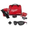 Milwaukee M18 FUEL 3-1/2 in. 18-Volt 30-Degree Lithium-Ion Brushless Framing Nailer Kit and Polarized Tinted Safety Glasses