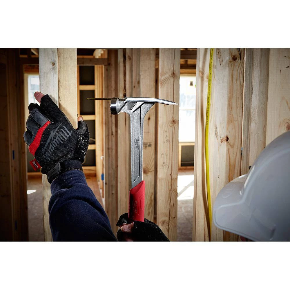 Milwaukee 3-1/2 in. Full Round Head Framing Nailer with 22 oz. Milled Face Framing Hammer 8 Milwaukee 3-1/2 in. Full Round Head Framing Nailer with 22 oz. Milled Face Framing Hammer - Image 8