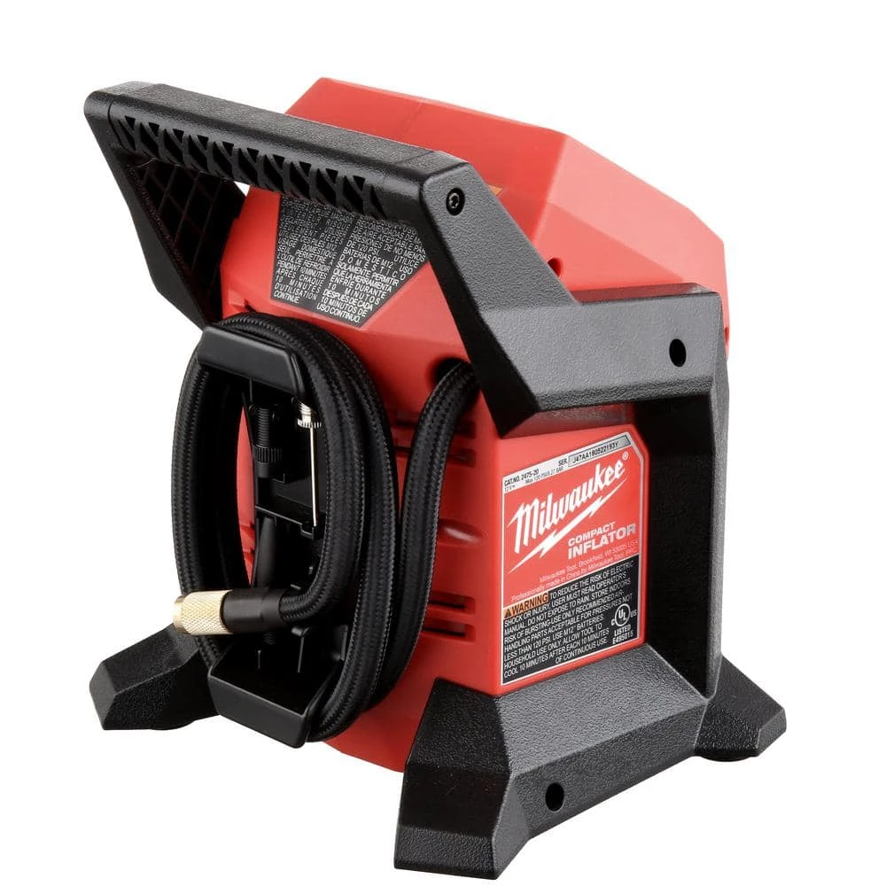 Milwaukee M12 12-Volt Lithium-Ion Cordless Compact Inflator Kit with 4.0 Ah and 2.0 Ah Battery Packs and Charger 3 Milwaukee M12 12-Volt Lithium-Ion Cordless Compact Inflator Kit with 4.0 Ah and 2.0 Ah Battery Packs and Charger - Image 3