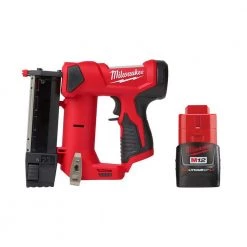 Milwaukee M12 12-Volt 23-Gauge Lithium-Ion Cordless Pin Nailer with M12 2.0 Ah Battery