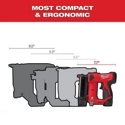 Milwaukee M12 12-Volt 23-Gauge Lithium-Ion Cordless Pin Nailer with M12 2.0 Ah Battery -Air Compressors Shop milwaukee pin nailers 2540 20 48 11 2420 66 1000
