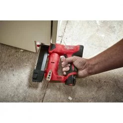 Milwaukee M12 12-Volt 23-Gauge Lithium-Ion Cordless Pin Nailer with M12 6.0Ah and M12 3.0Ah Battery Packs -Air Compressors Shop milwaukee pin nailers 2540 20 48 11 2460 48 11 2430 4f 1000