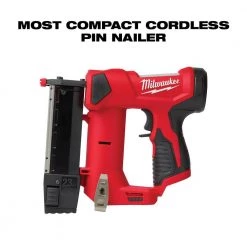 Milwaukee M12 12-Volt 23-Gauge Lithium-Ion Cordless Pin Nailer Kit with M12 12-Volt Lithium-Ion Cordless 3/8 in. Crown Stapler -Air Compressors Shop milwaukee pin nailers 2540 21 2447 20 1d 1000