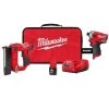 Milwaukee M12 12-Volt 23-Gauge Lithium-Ion Cordless Pin Nailer Kit w/M12 FUEL SURGE Brushless Cordless 1/4 in. Hex Impact Driver