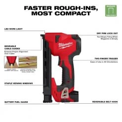 Milwaukee M12 12-Volt Lithium-Ion Cordless Cable Stapler Nailer Kit with 2.0Ah Battery, Charger and Bag 17 Milwaukee M12 12-Volt Lithium-Ion Cordless Cable Stapler Nailer Kit with 2.0Ah Battery, Charger and Bag -Air Compressors Shop milwaukee pneumatic staplers 2448 21 a0 1000
