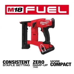 Milwaukee M18 FUEL 1/4 in. 18-Volt 18-Gauge Lithium-Ion Brushless Narrow Crown Stapler Kit and Tinted Performance Safety Glasses 19 Milwaukee M18 FUEL 1/4 in. 18-Volt 18-Gauge Lithium-Ion Brushless Narrow Crown Stapler Kit and Tinted Performance Safety Glasses -Air Compressors Shop milwaukee pneumatic staplers 2749 21ct 48 73 2025 66 1000