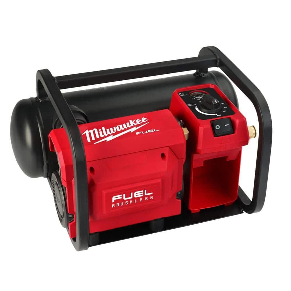Milwaukee M18 FUEL 18-Volt Lithium-Ion Brushless Cordless 2 Gal. Electric Compact Quiet Compressor (Tool-Only) 1 Milwaukee M18 FUEL 18-Volt Lithium-Ion Brushless Cordless 2 Gal. Electric Compact Quiet Compressor (Tool-Only)
