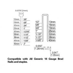 NuMax Pneumatic 2-in-1 18-Gauge 2 in. Brad Nailer and Stapler -Air Compressors Shop numax brad nailers s2 118g2 76 1000