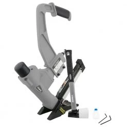 NuMax Pneumatic 3-in-1 15.5 and 16 Gauge 2 in. Flooring Nailer / Stapler with Flooring Mallet and Interchangeable Base Plates