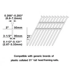 NuMax Pneumatic 21 Degree 3-1/2 in. Framing Nailer -Air Compressors Shop numax framing nailers sfr2190 77 1000