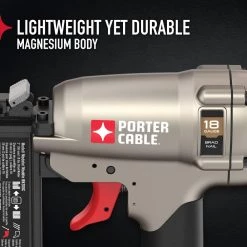 Porter-Cable 18-Gauge Pneumatic Brad Nailer Kit -Air Compressors Shop porter cable brad nailers bn200c a0 1000