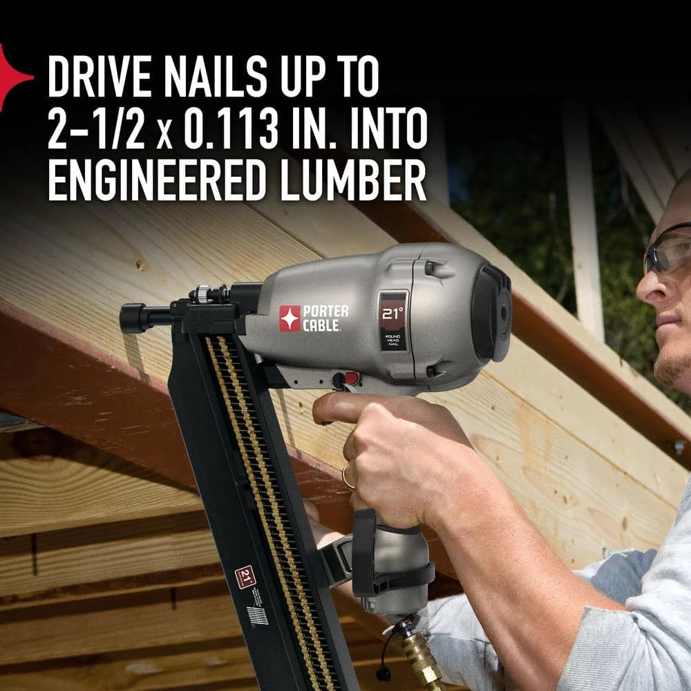 Porter-Cable 21-Degree 3-1/2 in. Full Round Framing Nailer 3 Porter-Cable 21-Degree 3-1/2 in. Full Round Framing Nailer - Image 3