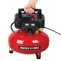 Porter-Cable 6 Gal. 150 PSI Portable Electric Pancake Air Compressor 22 Porter-Cable 6 Gal. 150 PSI Portable Electric Pancake Air Compressor -Air Compressors Shop porter cable portable air compressors c2002 1f 1000