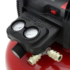 Porter-Cable 6 Gal. 150 PSI Portable Electric Air Compressor Kit 18 Porter-Cable 6 Gal. 150 PSI Portable Electric Air Compressor Kit -Air Compressors Shop porter cable portable air compressors c2002 wk 77 1000