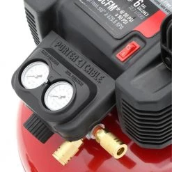 Porter-Cable 6 Gal. 150 PSI Portable Electric Air Compressor, 18-Gauge Brad Nailer and 18-Gauge Brad Nails (900 per Box) -Air Compressors Shop porter cable portable air compressors pcfp12236bn18pp 1d 1000