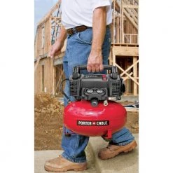 Porter-Cable 6 Gal. 150 PSI Portable Electric Air Compressor, 18-Gauge Brad Nailer and 23-Gauge 1-3/8 in. Pin Nailer -Air Compressors Shop porter cable portable air compressors pcfp12236pin138 d4 1000