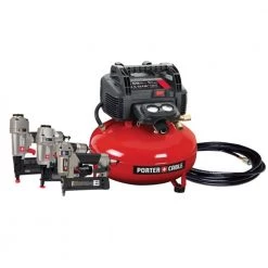 Porter-Cable 6 Gal. Portable Electric Air Compressor with 16-Gauge, 18-Gauge and 23-Gauge Nailer Combo Kit (3-Tool)
