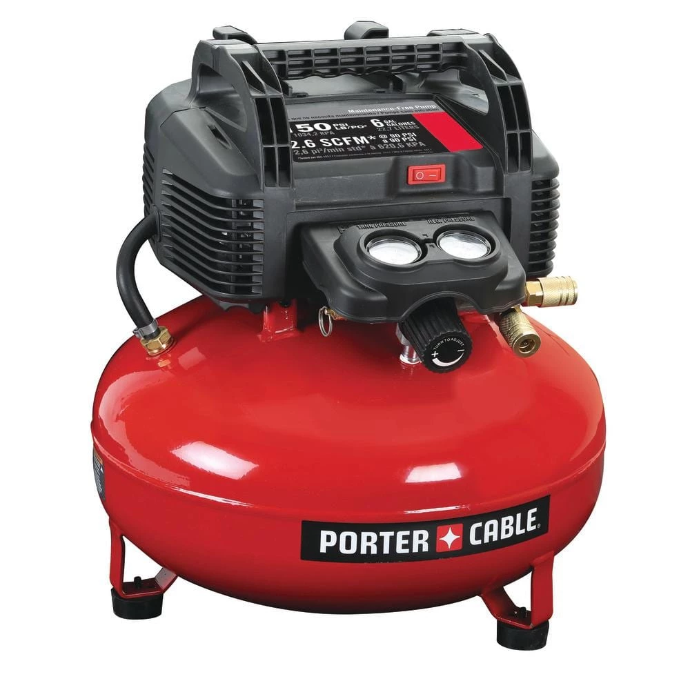 Porter-Cable 6 Gal. Portable Electric Air Compressor with 16-Gauge, 18-Gauge and 23-Gauge Nailer Combo Kit (3-Tool) 4 Porter-Cable 6 Gal. Portable Electric Air Compressor with 16-Gauge, 18-Gauge and 23-Gauge Nailer Combo Kit (3-Tool) - Image 4