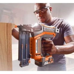 RIDGID 18V Cordless Drill/Driver and Brad Nailer Combo Kit with (1) 2.0 Ah Battery and Charger -Air Compressors Shop ridgid air tool kits r92018n 76 1000