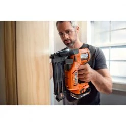 RIDGID 18V Brushless Cordless 18-Gauge 2-1/8 in. Brad Nailer w/ Brushless 16-Gauge 2-1/2 in Straight Finish Nailer (Tools Only) -Air Compressors Shop ridgid brad nailers r09891b r09892b 1f 1000