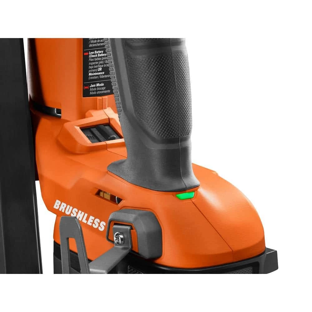 RIDGID 18V Lithium-Ion Brushless Cordless 21° 3-1/2 in. Framing Nailer with 18V Lithium-Ion 4.0 Ah Battery 11 RIDGID 18V Lithium-Ion Brushless Cordless 21° 3-1/2 in. Framing Nailer with 18V Lithium-Ion 4.0 Ah Battery - Image 11