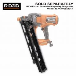 RIDGID 18V 21 Degree Framing Nailer, FREE Jig-Saw & 4.0Ah MO Battery -Air Compressors Shop ridgid framing nailers r09894b r8832b ac840040 44 1000