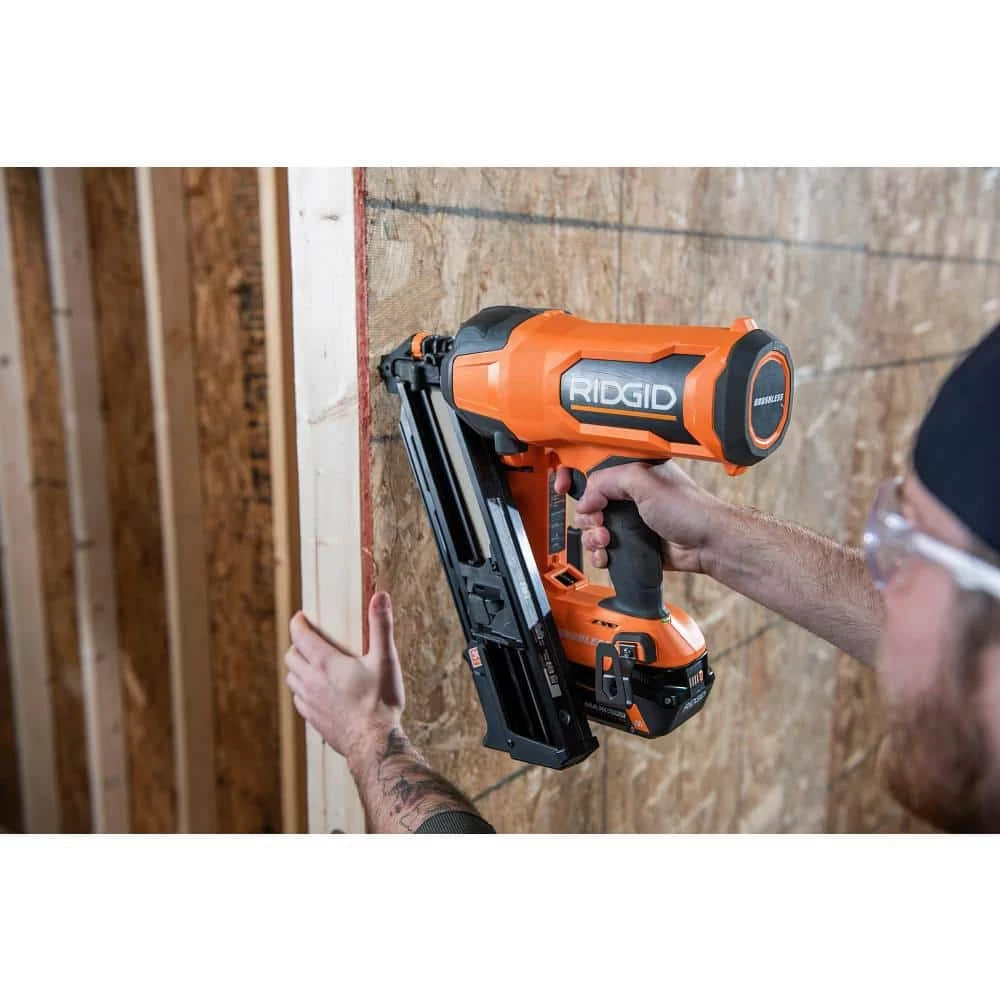 RIDGID 18V Brushless Cordless 30° 3-1/2 in. Framing Nailer with Brushless Jig Saw (Tools Only) 8 RIDGID 18V Brushless Cordless 30° 3-1/2 in. Framing Nailer with Brushless Jig Saw (Tools Only) - Image 8