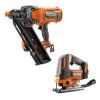 RIDGID 18V Brushless Cordless 30° 3-1/2 in. Framing Nailer with Brushless Jig Saw (Tools Only)