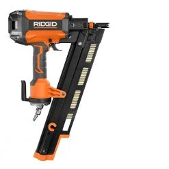 RIDGID Pneumatic 21-Degree 3-1/2 in. Round Head Framing Nailer -Air Compressors Shop ridgid framing nailers r350rhf 77 1000