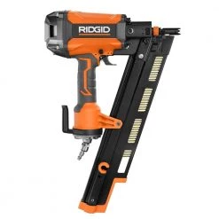 RIDGID Pneumatic 21-Degree 3-1/2 in. Round Head Framing Nailer with 1/4 in. 50 ft. Lay Flat Air Hose -Air Compressors Shop ridgid framing nailers r350rhf r5025lf 1d 1000