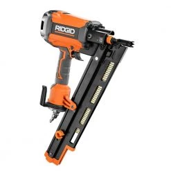 RIDGID Pneumatic 21-Degree 3-1/2 in. Round Head Framing Nailer with 1/4 in. 50 ft. Lay Flat Air Hose -Air Compressors Shop ridgid framing nailers r350rhf r5025lf 40 1000