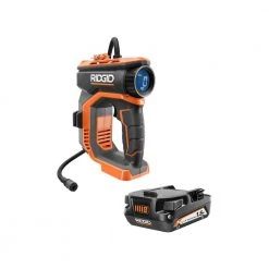 RIDGID 18V Digital High Pressure Inflator with 18V Lithium-Ion 1.5 Ah Battery