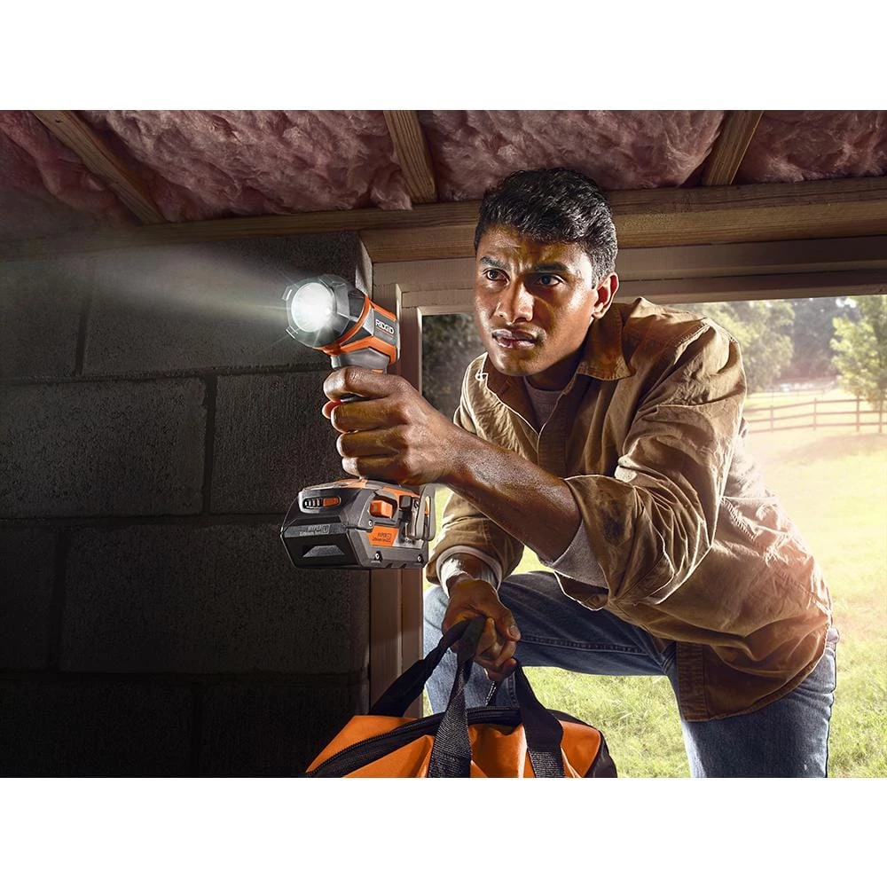 RIDGID 18V Cordless 2-Tool Combo Kit with Digital Inflator and Torch Light (Tools Only) 8 RIDGID 18V Cordless 2-Tool Combo Kit with Digital Inflator and Torch Light (Tools Only) - Image 8