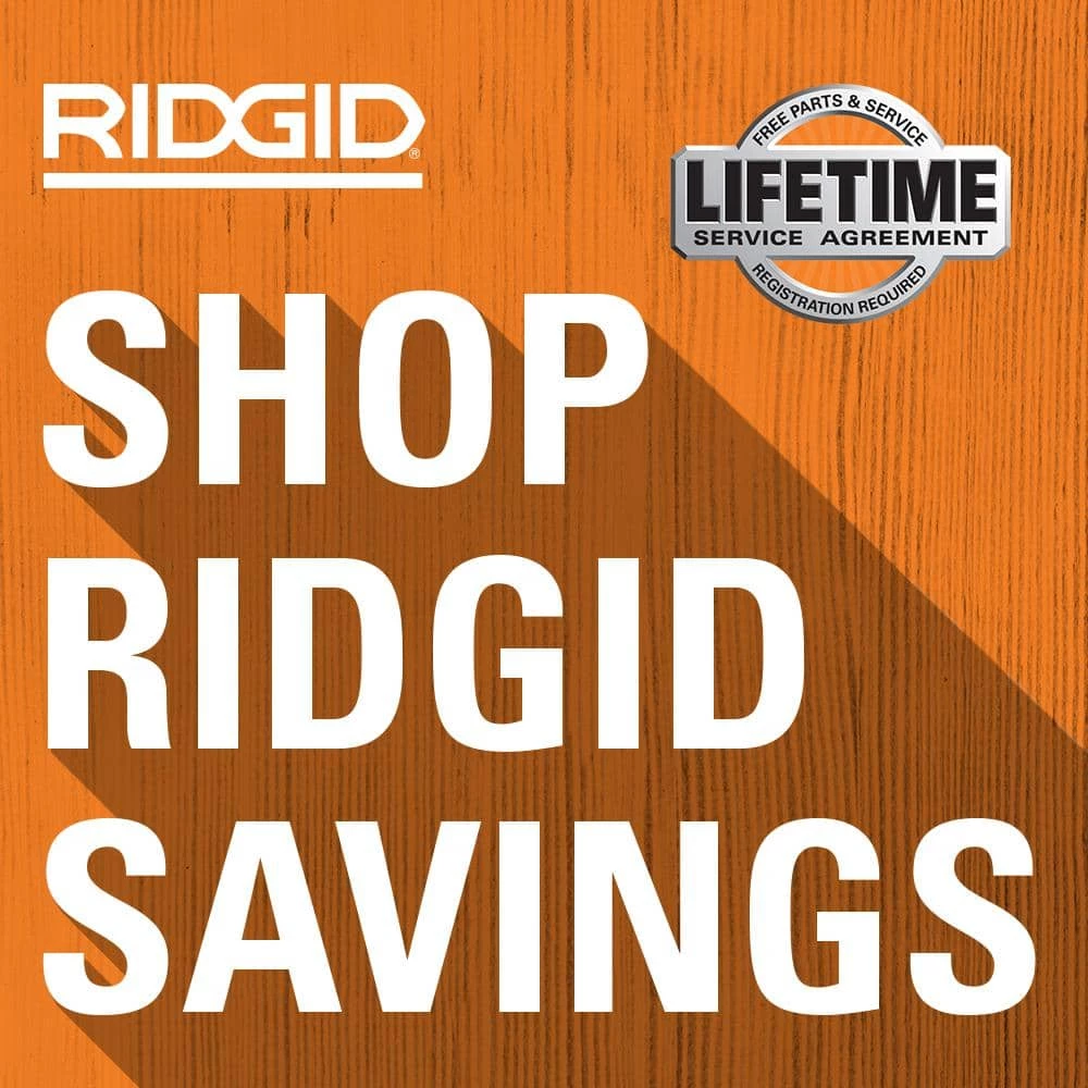 RIDGID 18V Cordless 2-Tool Combo Kit with Digital Inflator and Torch Light (Tools Only) 2 RIDGID 18V Cordless 2-Tool Combo Kit with Digital Inflator and Torch Light (Tools Only) - Image 2