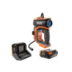 RIDGID 18V Cordless Digital Inflator Kit with 2.0 Ah Battery and Charger