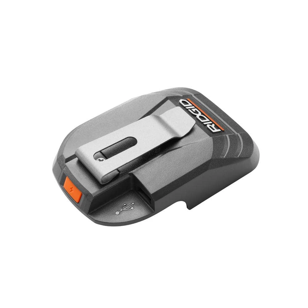 RIDGID 18V Cordless High Pressure Inflator Kit with 2.0 Ah Battery, Charger, and USB Portable Power Source with Activate Button 9 RIDGID 18V Cordless High Pressure Inflator Kit with 2.0 Ah Battery, Charger, and USB Portable Power Source with Activate Button - Image 9