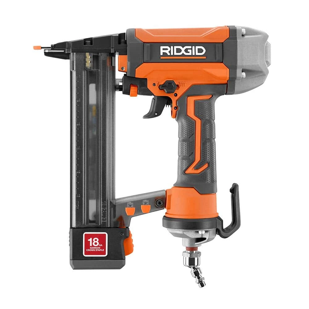 RIDGID Pneumatic 18-Gauge 1-1/2 in. Finish Stapler, Contractor's Bag and (200) Staples 4 RIDGID Pneumatic 18-Gauge 1-1/2 in. Finish Stapler, Contractor's Bag and (200) Staples - Image 4