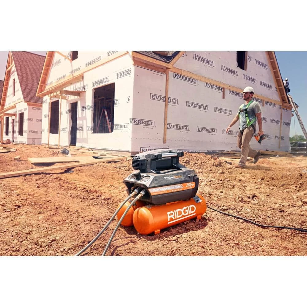 RIDGID 4.5 Gal. Portable Electric Quiet Air Compressor 8 RIDGID 4.5 Gal. Portable Electric Quiet Air Compressor - Image 8
