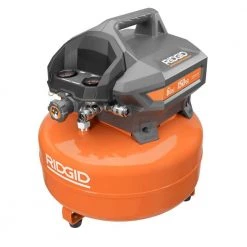 RIDGID 6 Gal. Portable Electric Pancake Air Compressor -Air Compressors Shop ridgid portable air compressors of60150hb c3 1000