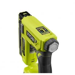 RYOBI ONE+ 18V Cordless 18-Gauge AirStrike Brad Nailer with Compression Drive 3/8 in. Crown Stapler (Tools Only) -Air Compressors Shop ryobi brad nailers p320 p317 1f 1000