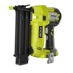 RYOBI ONE+ 18V Cordless 18-Gauge AirStrike Brad Nailer with Compression Drive 3/8 in. Crown Stapler (Tools Only) -Air Compressors Shop ryobi brad nailers p320 p317 a0 1000