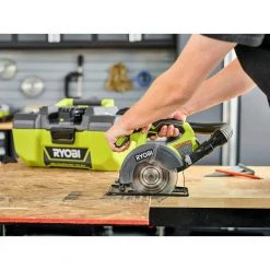 RYOBI ONE+ 18V Cordless 2-Tool Combo Kit with 18-Gauge Brad Nailer and Circular Saw (Tools Only) -Air Compressors Shop ryobi brad nailers p320 pcl500b a0 1000