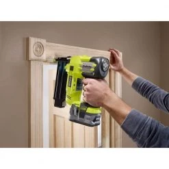 RYOBI ONE+ 18V Cordless 2-Tool Combo Kit with 18-Gauge Brad Nailer and Circular Saw (Tools Only) -Air Compressors Shop ryobi brad nailers p320 pcl500b c3 1000