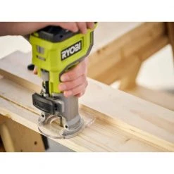 RYOBI ONE+ 18V 18-Gauge Cordless AirStrike Brad Nailer with Compact Fixed Base Router (Tools Only) -Air Compressors Shop ryobi brad nailers p321 pcl424b 4f 1000