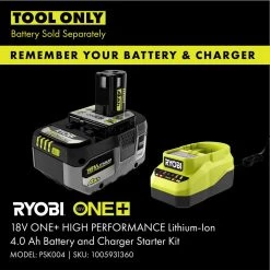 RYOBI ONE+ HP 18V 18-Gauge Brushless Cordless AirStrike Brad Nailer with ONE+ HP Brushless 7-1/4 in. Circular Saw (Tools Only) -Air Compressors Shop ryobi brad nailers p322 pblcs300b 1f 1000