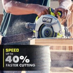RYOBI ONE+ HP 18V 18-Gauge Brushless Cordless AirStrike Brad Nailer with ONE+ HP Brushless 7-1/4 in. Circular Saw (Tools Only) -Air Compressors Shop ryobi brad nailers p322 pblcs300b 77 1000