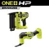 RYOBI ONE+ HP 18V 18-Gauge Brushless Cordless AirStrike Brad Nailer with ONE+ HP Brushless Multi-Tool (Tools Only)