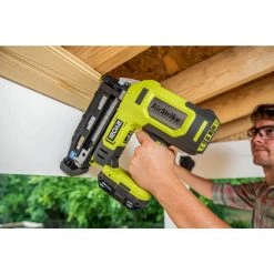 RYOBI ONE+ 18V 16-Gauge Cordless AirStrike Finish Nailer with 1.5 Ah Battery and Charger -Air Compressors Shop ryobi finishing nailers p326kn 77 1000